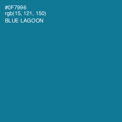 #0F7996 - Blue Lagoon Color Image